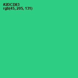 #2DCD83 - Shamrock Color Image