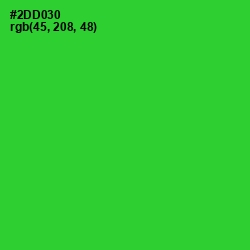 #2DD030 - Harlequin Color Image