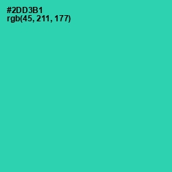 #2DD3B1 - Puerto Rico Color Image