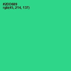 #2DD689 - Shamrock Color Image