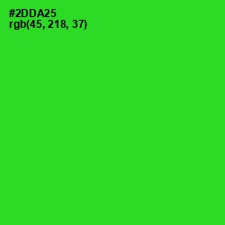 #2DDA25 - Harlequin Color Image