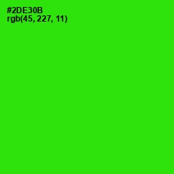 #2DE30B - Harlequin Color Image