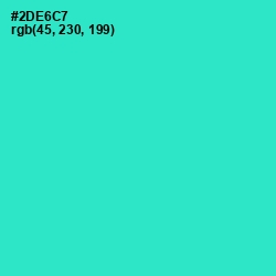 #2DE6C7 - Turquoise Color Image