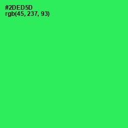 #2DED5D - Malachite Color Image