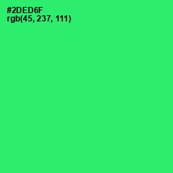 #2DED6F - Malachite Color Image