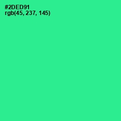 #2DED91 - Shamrock Color Image
