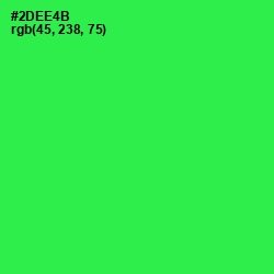 #2DEE4B - Malachite Color Image