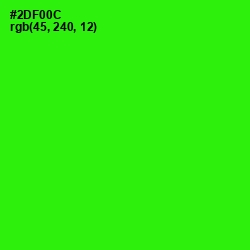 #2DF00C - Harlequin Color Image