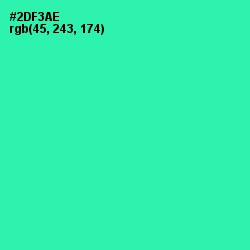 #2DF3AE - Shamrock Color Image