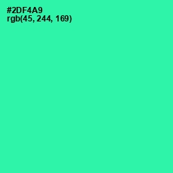 #2DF4A9 - Shamrock Color Image
