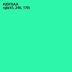 #2DF6AA - Shamrock Color Image