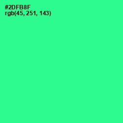 #2DFB8F - Shamrock Color Image