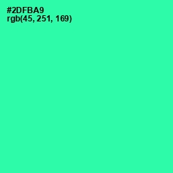 #2DFBA9 - Shamrock Color Image