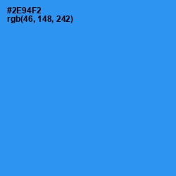 #2E94F2 - Dodger Blue Color Image