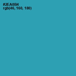 #2EA0B4 - Pelorous Color Image