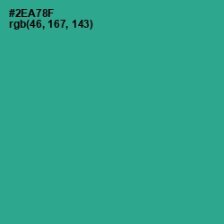 #2EA78F - Jungle Green Color Image