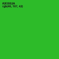 #2EBB2A - Forest Green Color Image