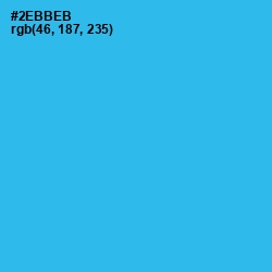 #2EBBEB - Scooter Color Image