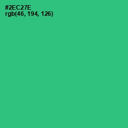 #2EC27E - Malachite Color Image