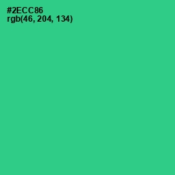 #2ECC86 - Shamrock Color Image