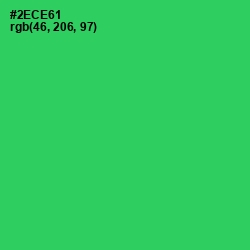 #2ECE61 - Malachite Color Image