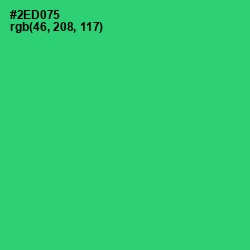 #2ED075 - Malachite Color Image