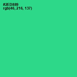 #2ED889 - Shamrock Color Image