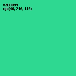 #2ED891 - Shamrock Color Image