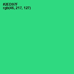 #2ED97F - Malachite Color Image
