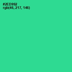 #2ED992 - Shamrock Color Image