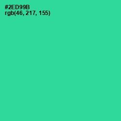 #2ED99B - Shamrock Color Image