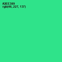 #2EE389 - Shamrock Color Image