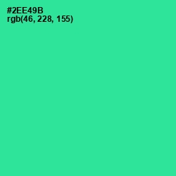 #2EE49B - Shamrock Color Image