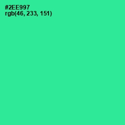 #2EE997 - Shamrock Color Image