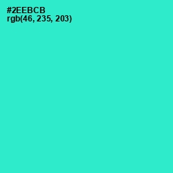 #2EEBCB - Turquoise Color Image