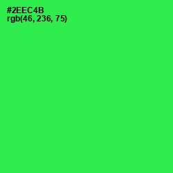 #2EEC4B - Malachite Color Image