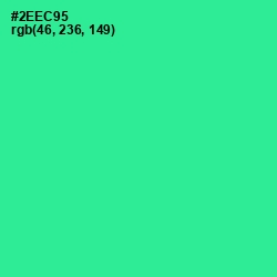 #2EEC95 - Shamrock Color Image
