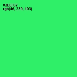 #2EEF67 - Malachite Color Image