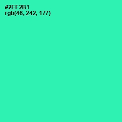 #2EF2B1 - Shamrock Color Image