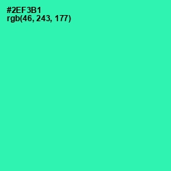 #2EF3B1 - Shamrock Color Image