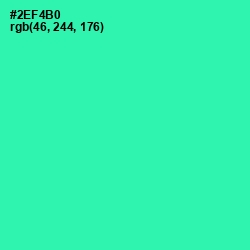 #2EF4B0 - Shamrock Color Image