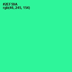 #2EF59A - Shamrock Color Image