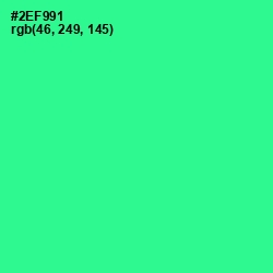 #2EF991 - Shamrock Color Image