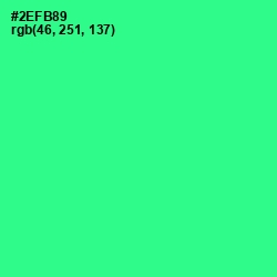 #2EFB89 - Shamrock Color Image