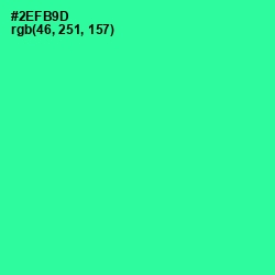 #2EFB9D - Shamrock Color Image