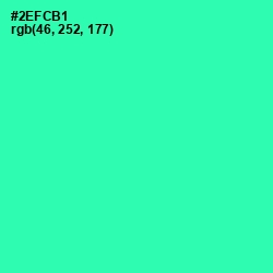 #2EFCB1 - Shamrock Color Image