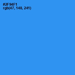 #2F94F1 - Dodger Blue Color Image