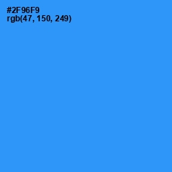 #2F96F9 - Dodger Blue Color Image
