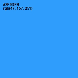 #2F9DFB - Dodger Blue Color Image