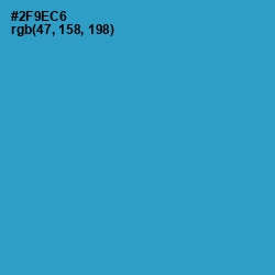 #2F9EC6 - Curious Blue Color Image